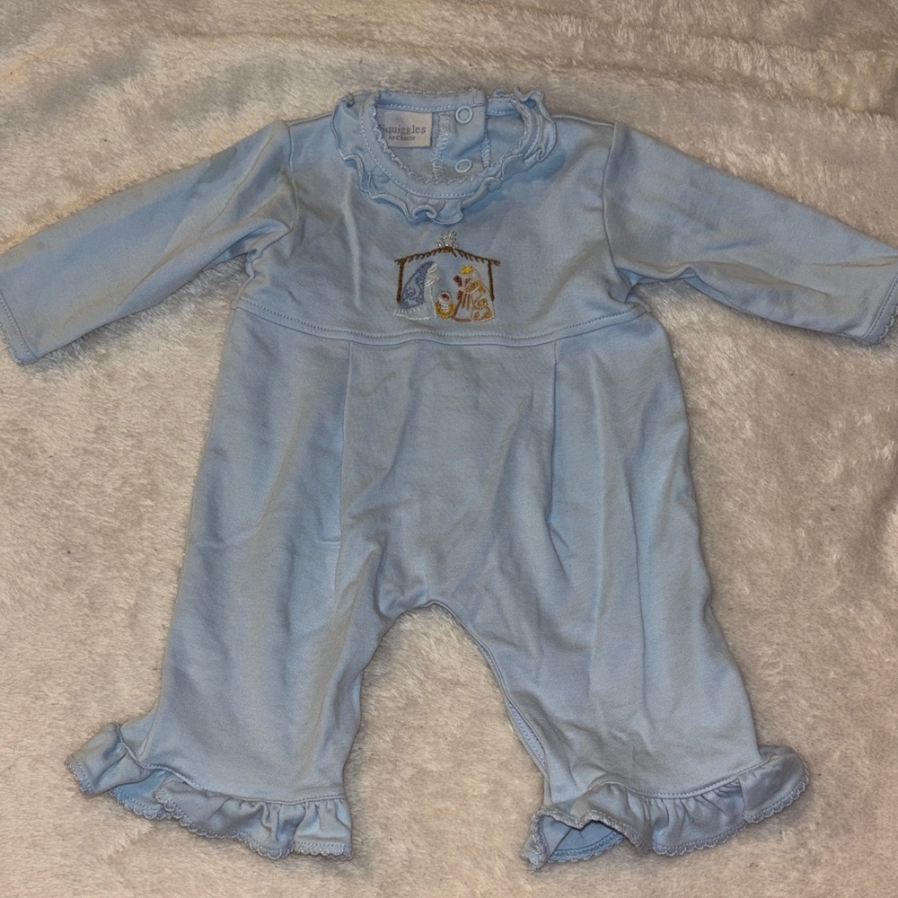 Squiggles nativity scene romper